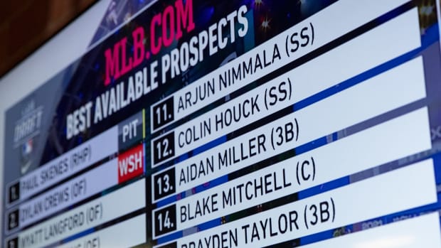 Former Sinton baseball player Blake Mitchell's MLB draft party on Sunday, July 9, 2023, in Sinton, Texas. 2023 MLB Draft